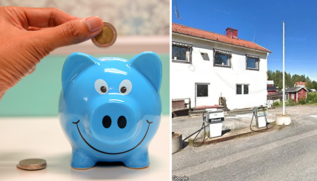 Spargrid och ett hus i Sverige.